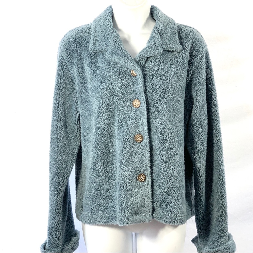 True Grit Vintage Jacket Sz M Sherpa Style Fleece - Picture 3 of 10